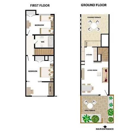 Pirate Harbor Townhouse - Pool - Patio - Walk To * Paphos